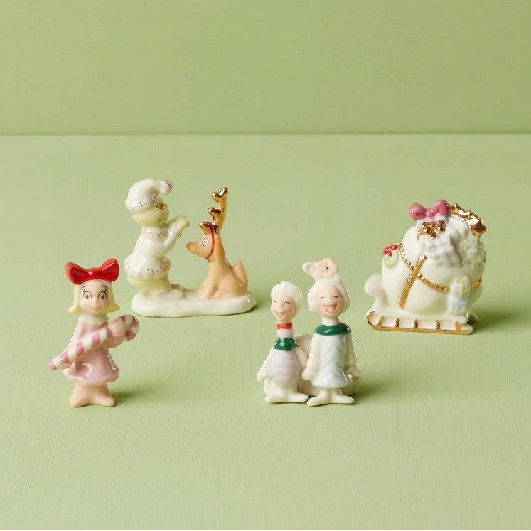Lenox China WHOVILLE ACCESSORY  4pc Figurine Set N/O