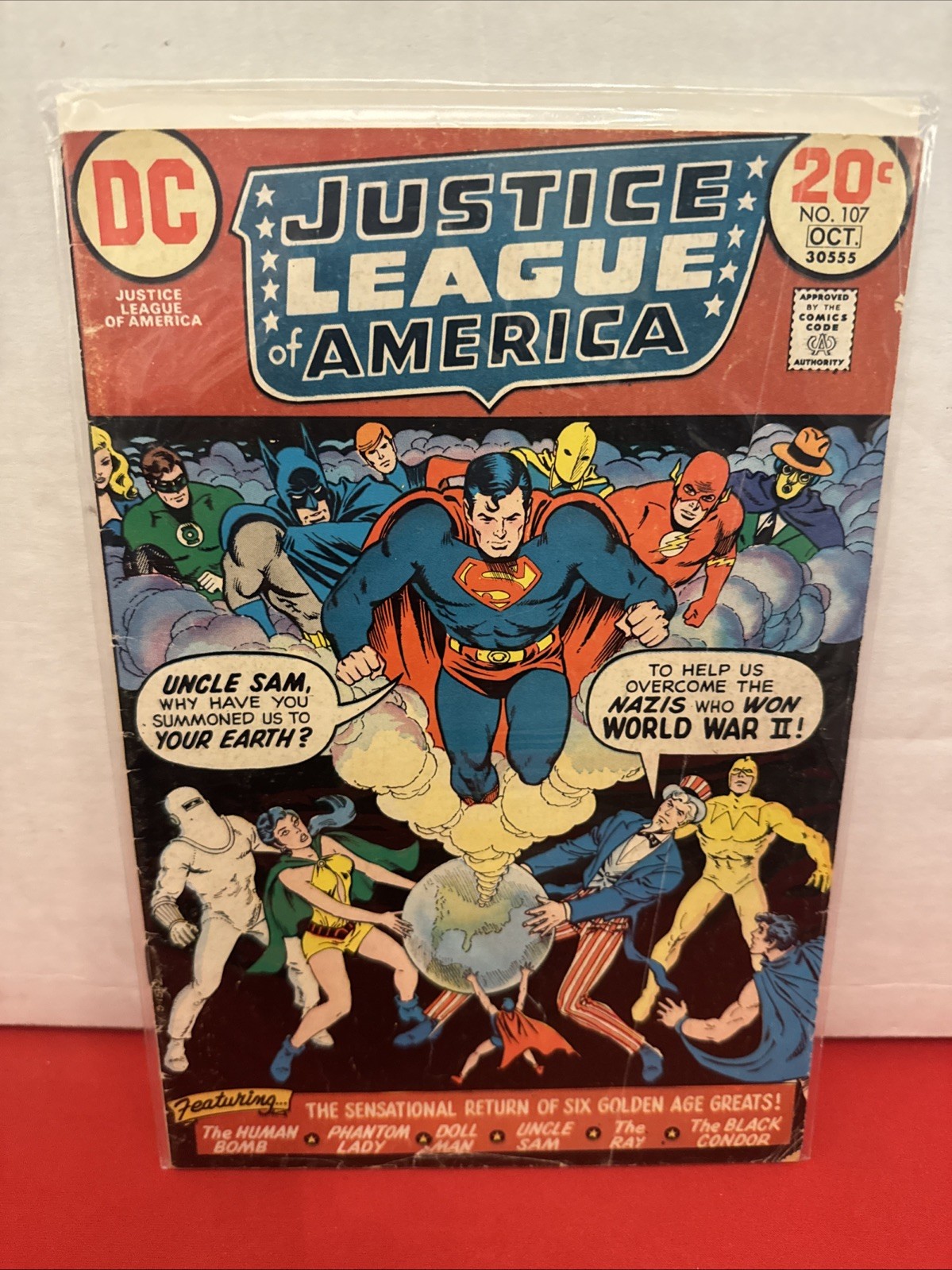 Justice League of America 107 1973 1st Freedom Fighters Earth X Bronze Age Key