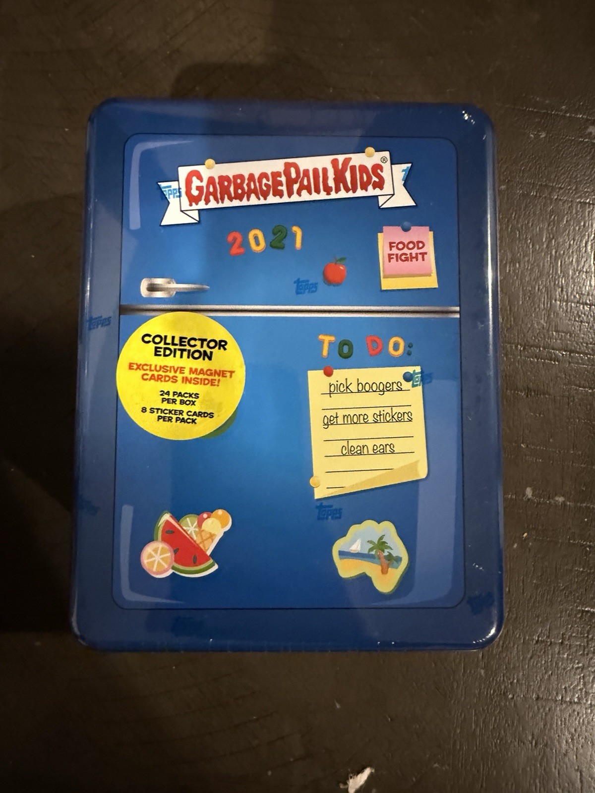 2021 Topps Garbage Pail Kids Food Fight Collector's Tin - BRAND NEW 24 Packs