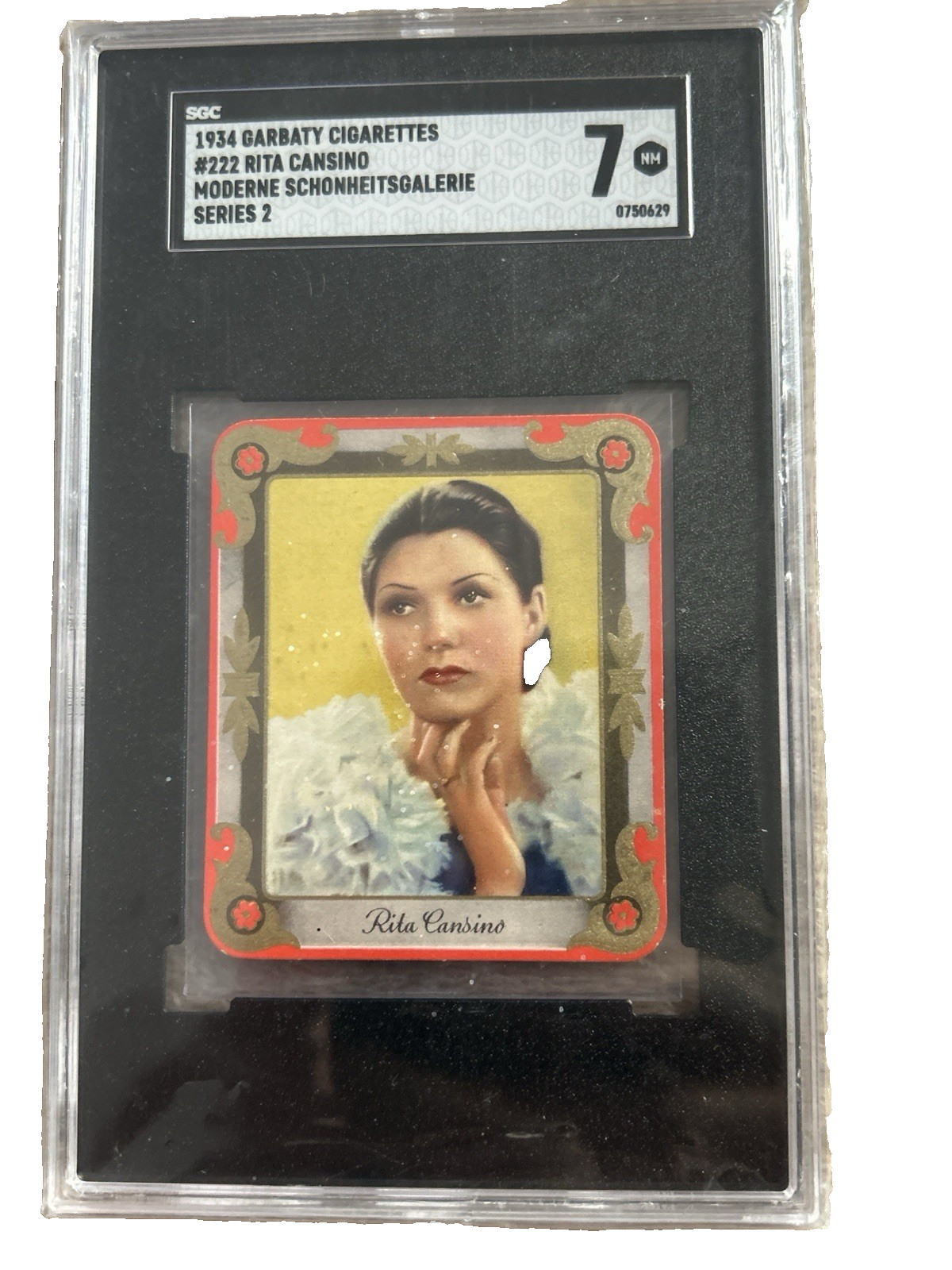 1934 Garbaty Cigarettes Rita Cansino SGC 7 NM Rita Hayworth Tobacco Card 222