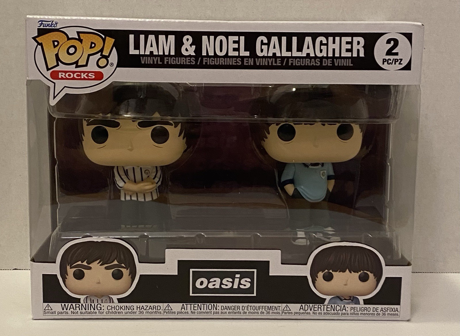 Funko Pop Rocks Oasis Liam & Noel Gallagher 2-Pack Band Vinyl Figure