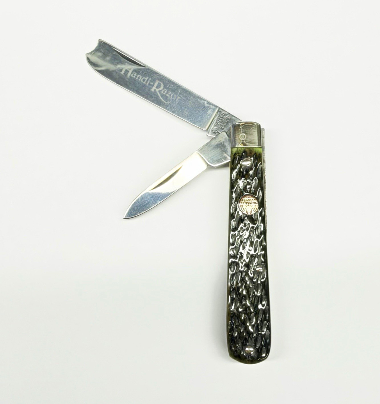 VINTAGE 1984-1994 BOKER (UC122G) POCKET KNIFE 2 BLADE HAND RAZOR MADE IN GERMANY