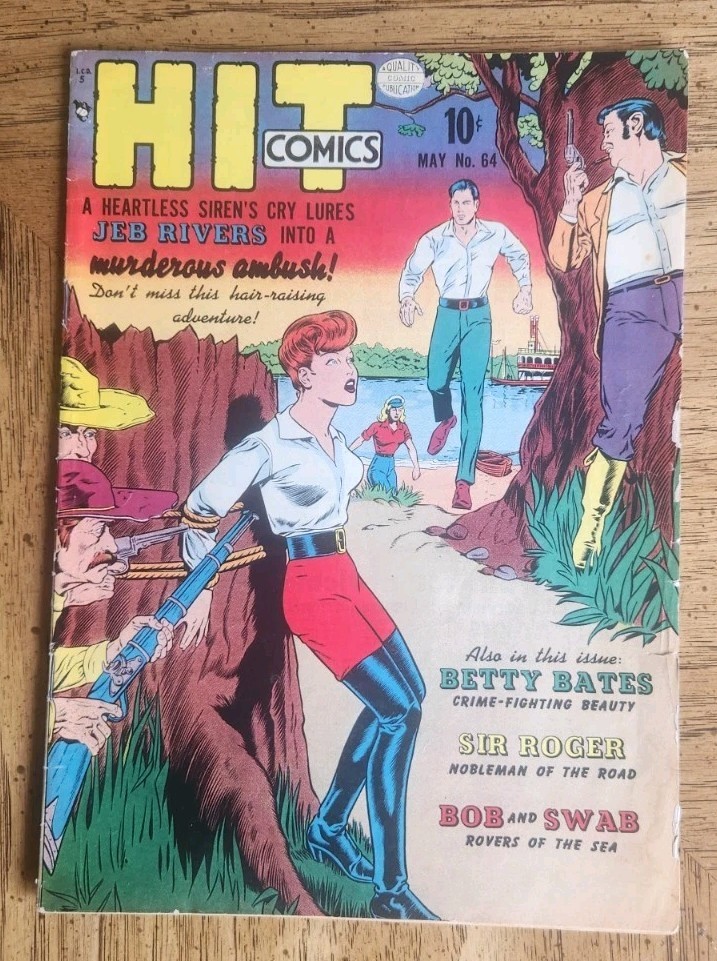 Hit Comics # 64 (VG 4.0) 1950. GGA Bondage cover. .
