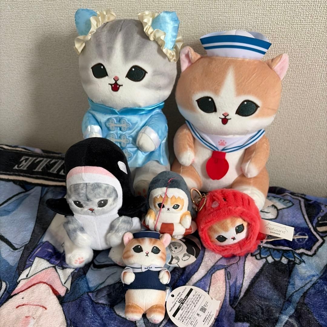 Mofusand Plush Toys Set Cute Cat Characters Collectible13+ Accessories H182