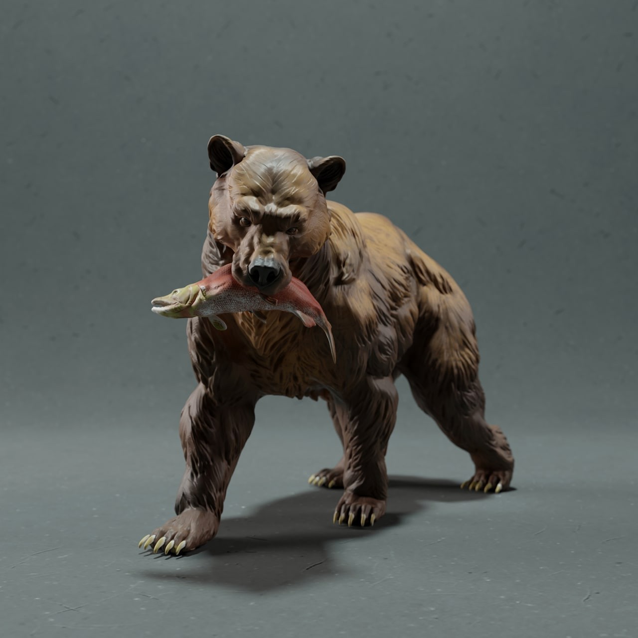 Bear Resin Sculpture Statue Model Kit  Unpainted/Unassembled