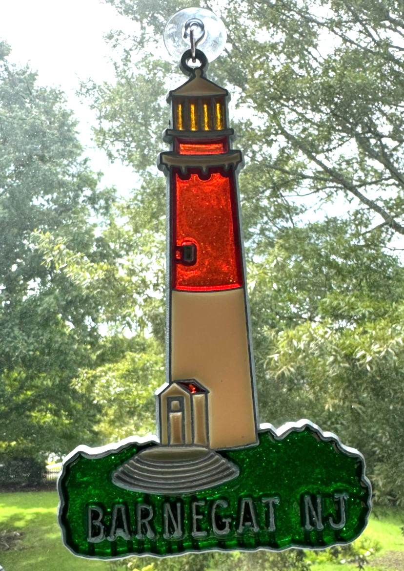 Barnegat Lighthouse Stained Glass Sun Catcher New Jersey