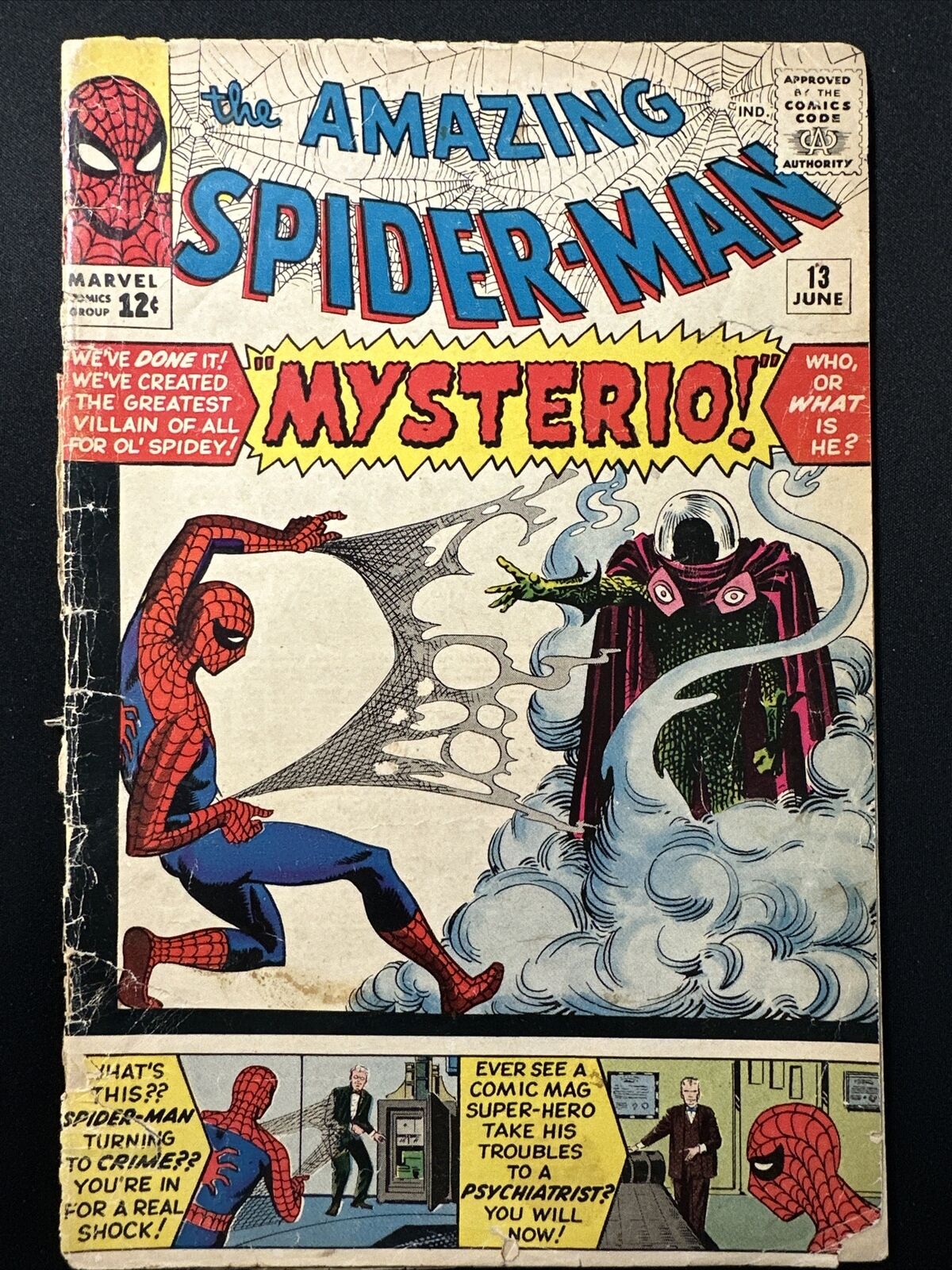 The Amazing Spider-Man #13 Marvel Comics 1st Print Silver Age 1964 Fair