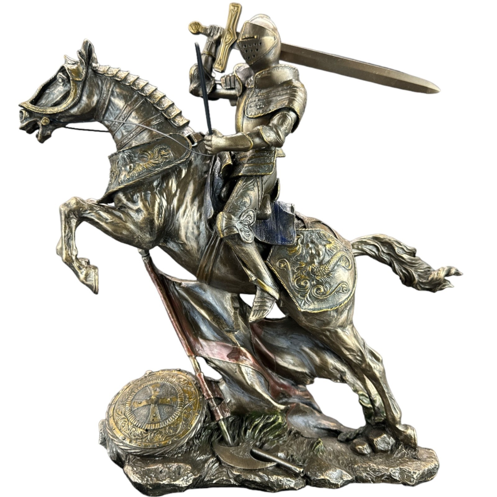 GREAT MOUNTED KNIGHT WITH SWORD AND SHIELD VERONESE (WU73737A4)