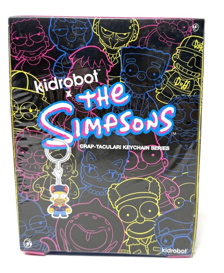 Kidrobot x The Simpsons Crap-Tacular Keychain Series - Sealed Case of 24 NEW