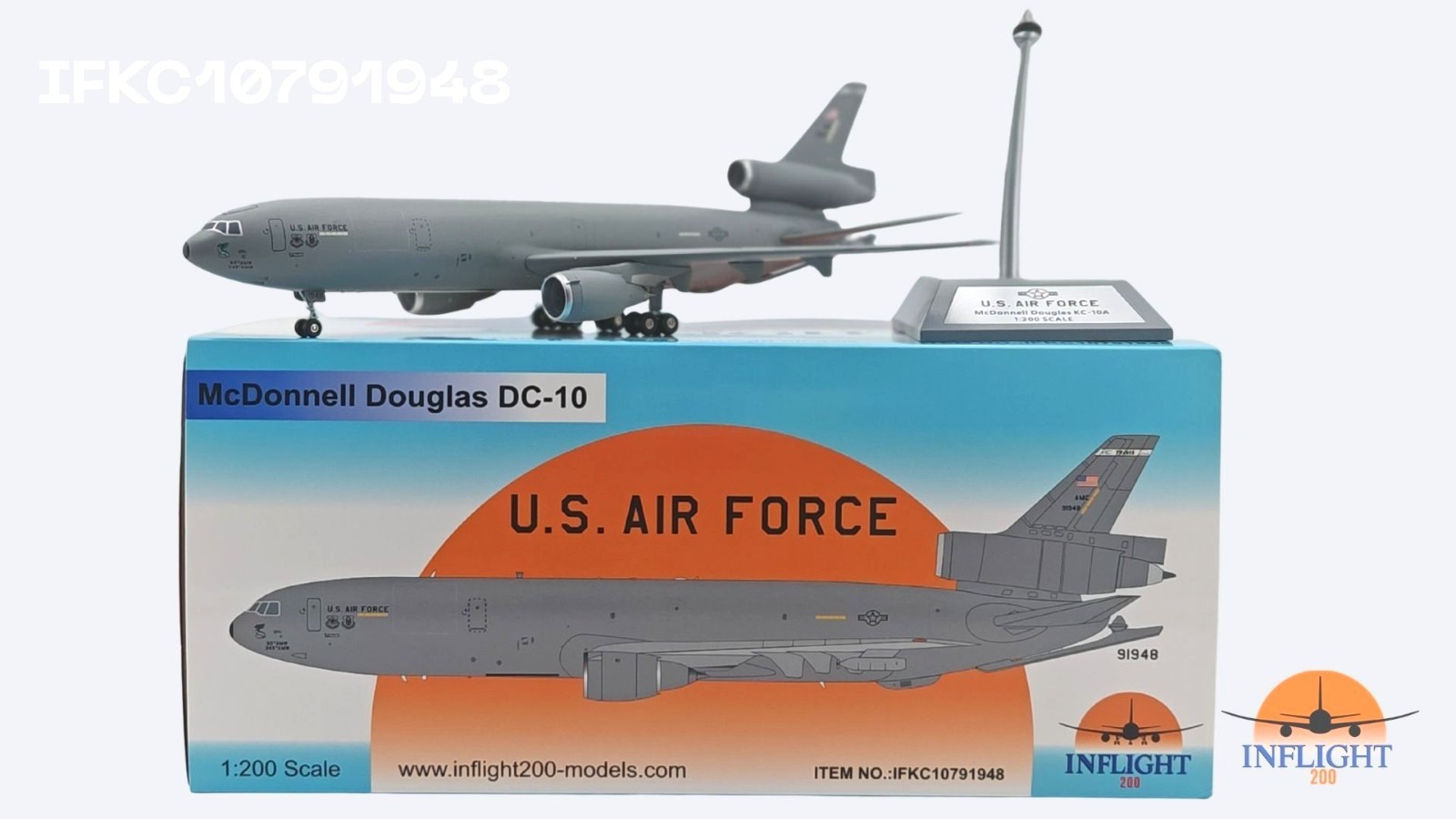 Inflight IFKC10791948 USAF Douglas KC-10A Travis 79-1948 Diecast 1/200 AV Model