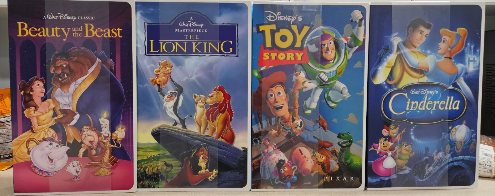 Disney Classic VHS Box Silk Throw 50”x70” Complete Set Of 4 NEW for 2026