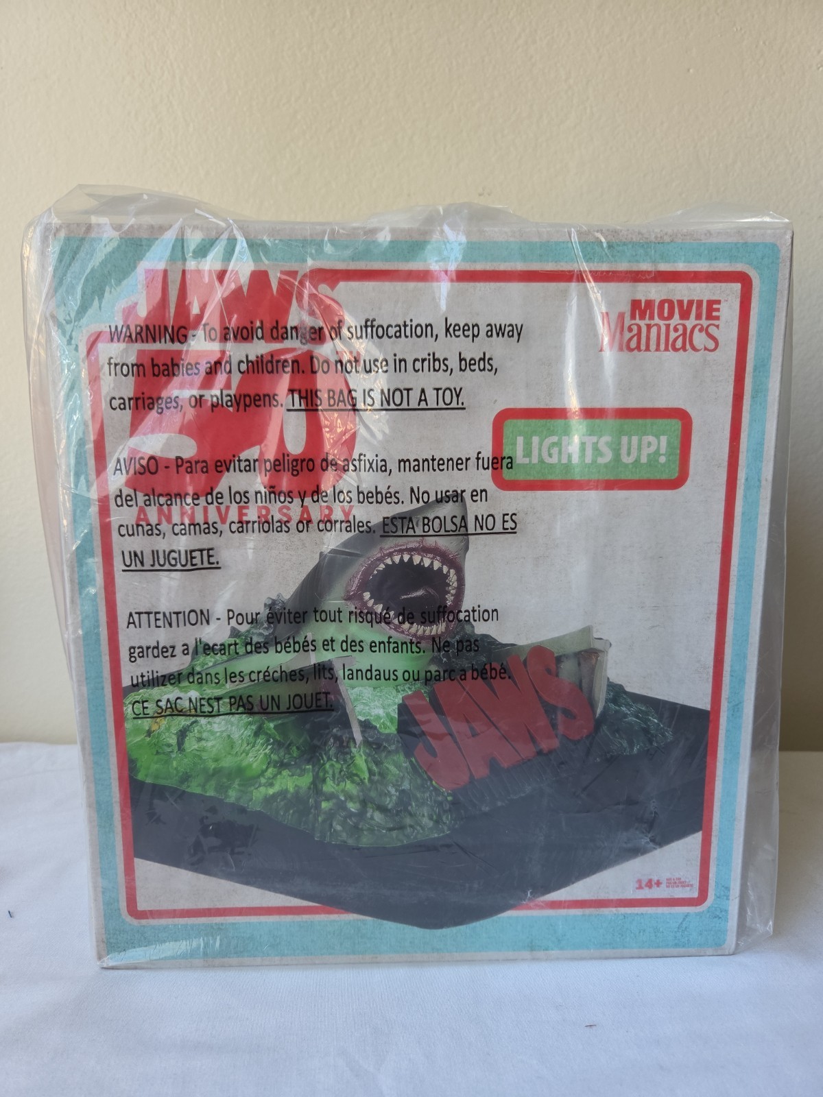 MCFARLANE Jaws Statues - 50th Anniversary Light Up Base  NEW LTD Edition