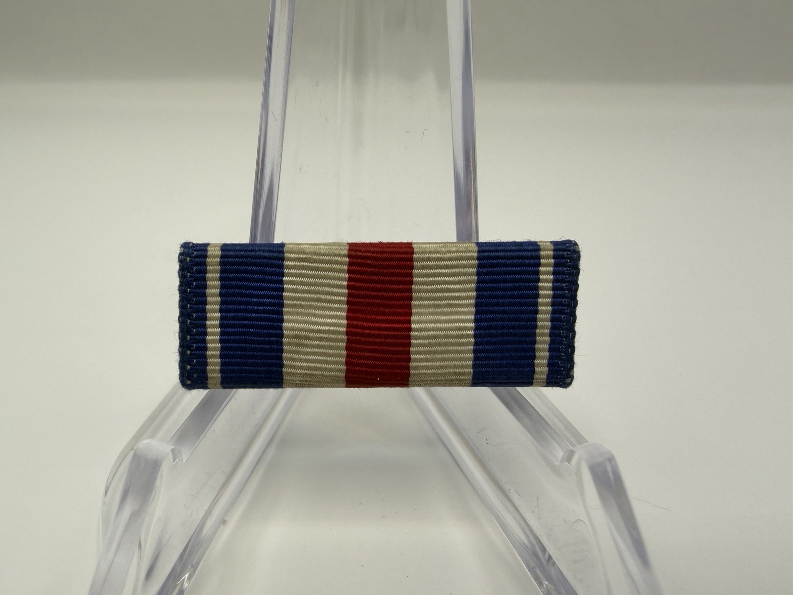 WW2 Early US Navy 1/2 Inch Silver Valor Medal Pinback Ribbon Bar