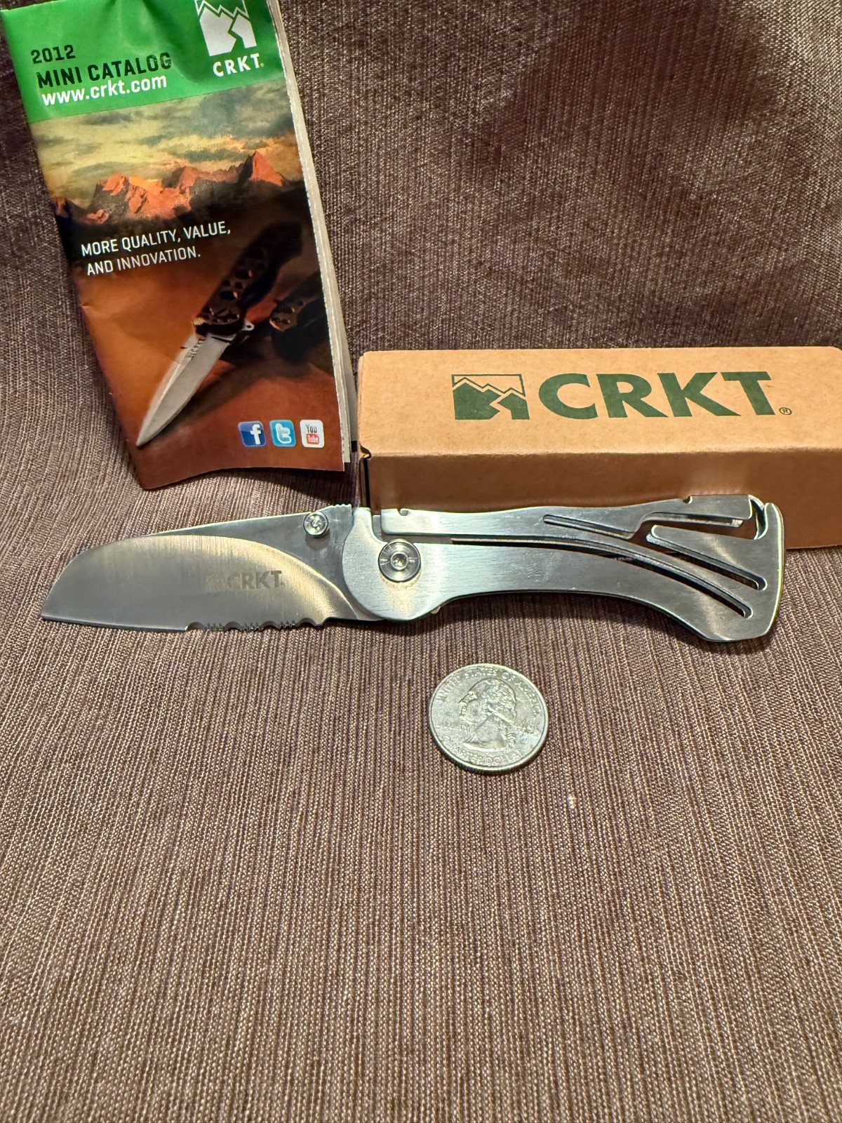 CRKT 5175 Nirk Novo Klecker Folding Knife Excellent NIB NOS