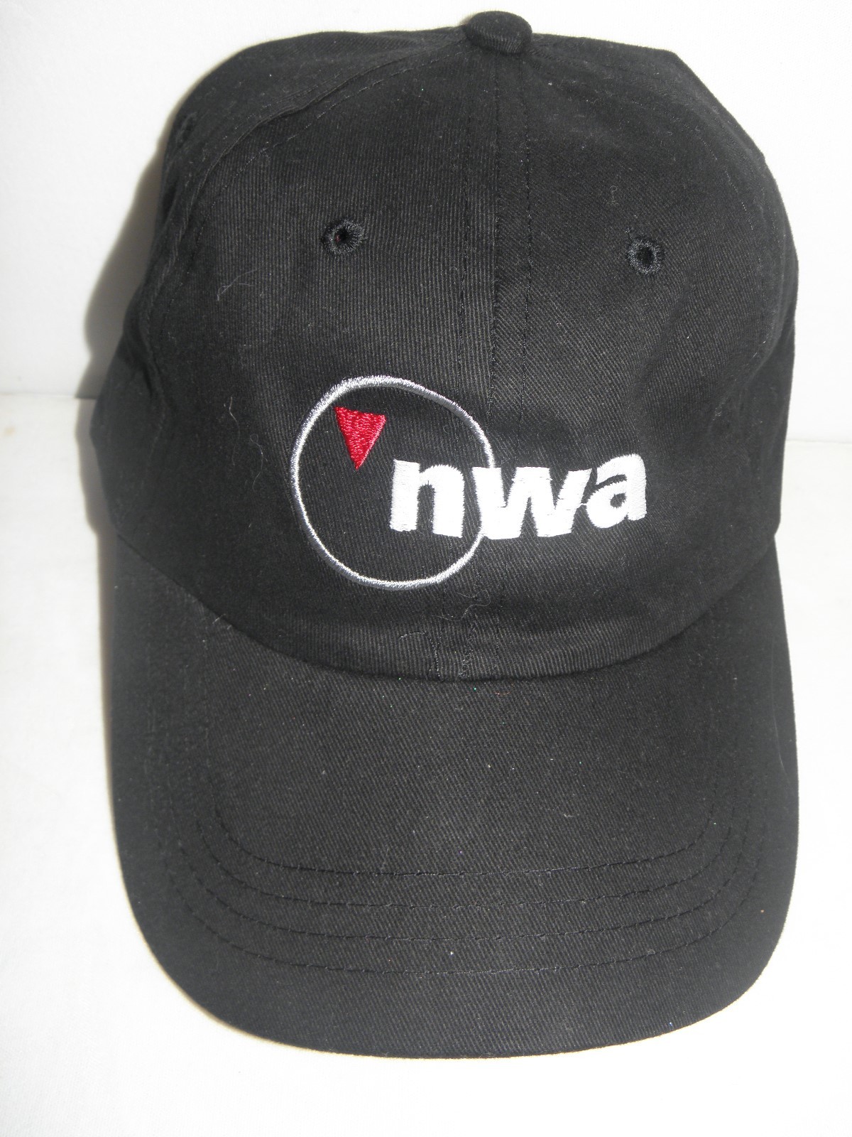NORTHWEST AIRLINES AIRLINE BASEBALL CAP W/DATES 1926-2008 PILOT GIFT DELTA  BLK