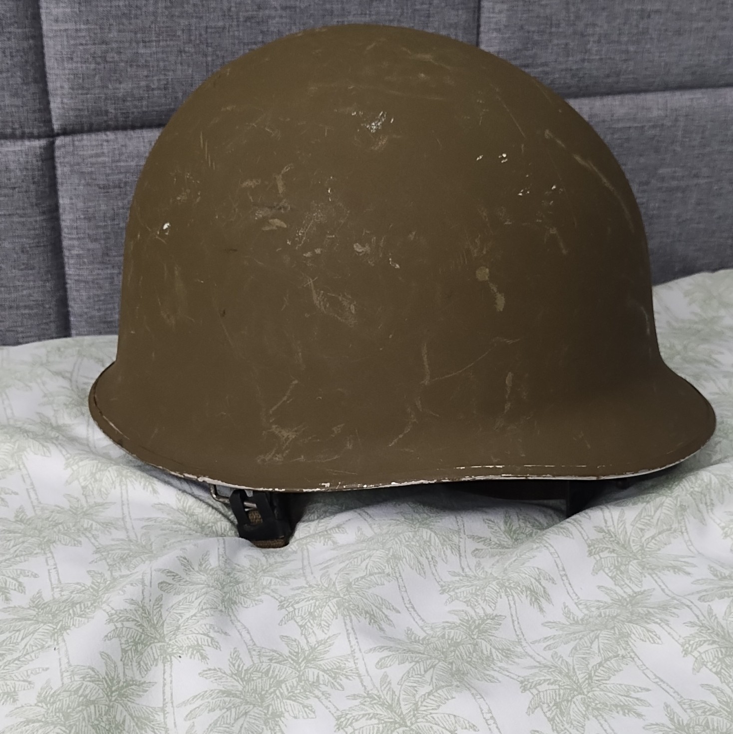 COLD WAR 🇦🇹 Austrian Bundesheer M1 Helmet🪖 OD w/ chinstrap