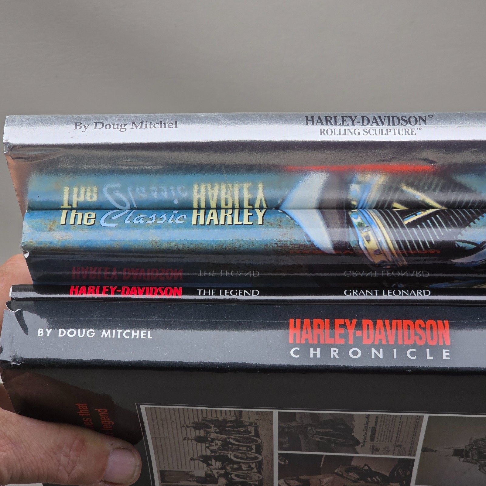 Harley Davidson Motorcycle Books Lot of 4 Hardcover History Collector Gift Set