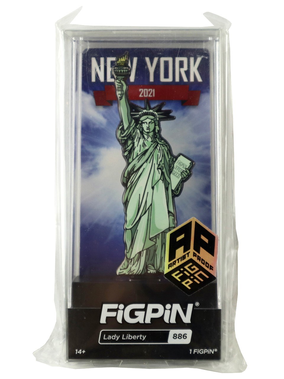 Figpin Lady Liberty Pin 2021 NYCC New York Comic Con Exclusive Artist Proof #886