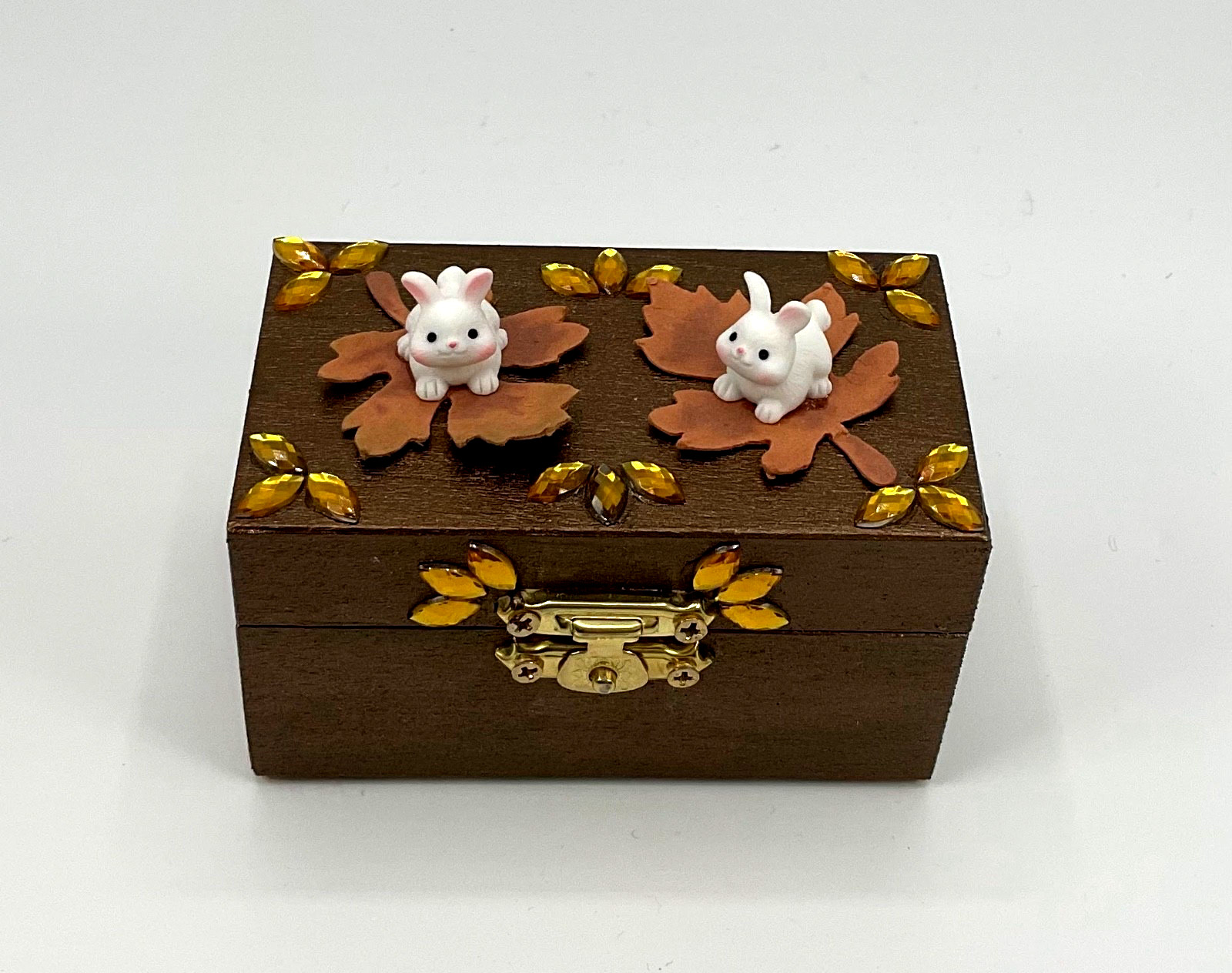 Handcrafted Bunny Trinket Box Handcrafted Bunny Trinket Box