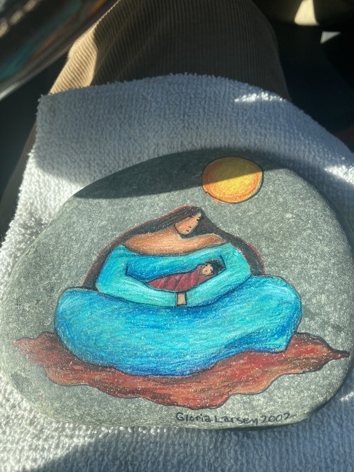 Original Stone. Painting by Gloria Larsen.