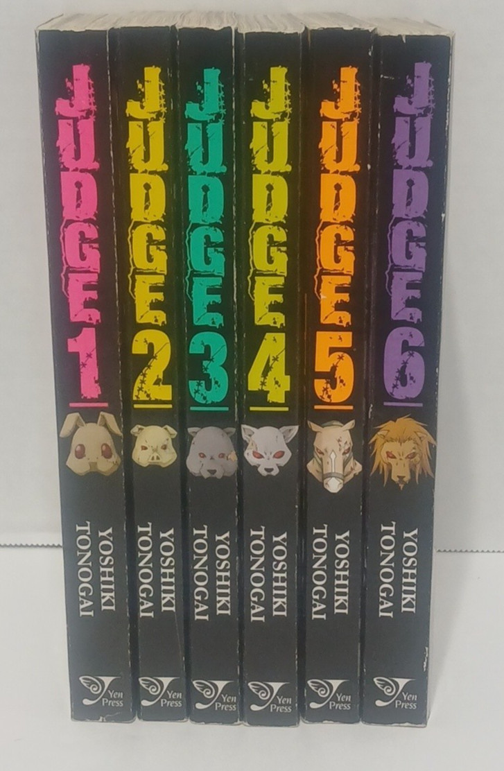 Judge Manga English Yoshiki Tonogai Volume 1-6 Complete Series  OOP Yen Press