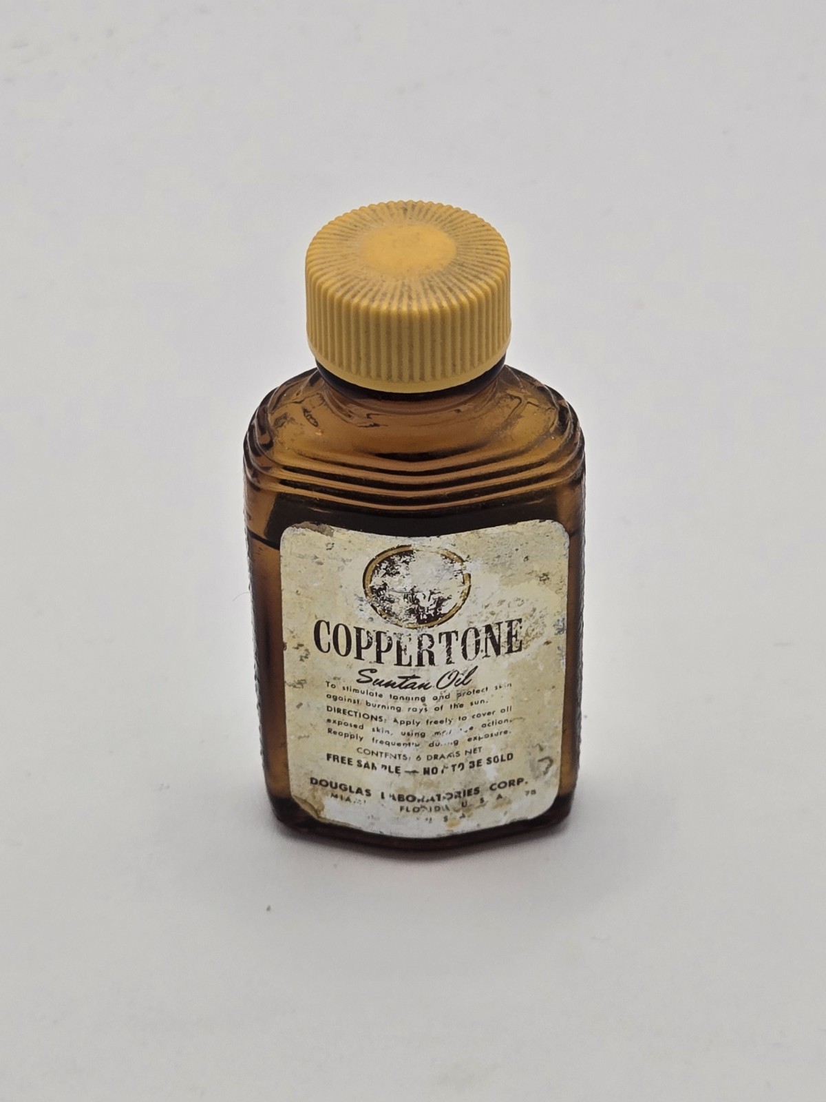 Vintage Coppertone Suntan Oil Lotion Indian Label With Oil