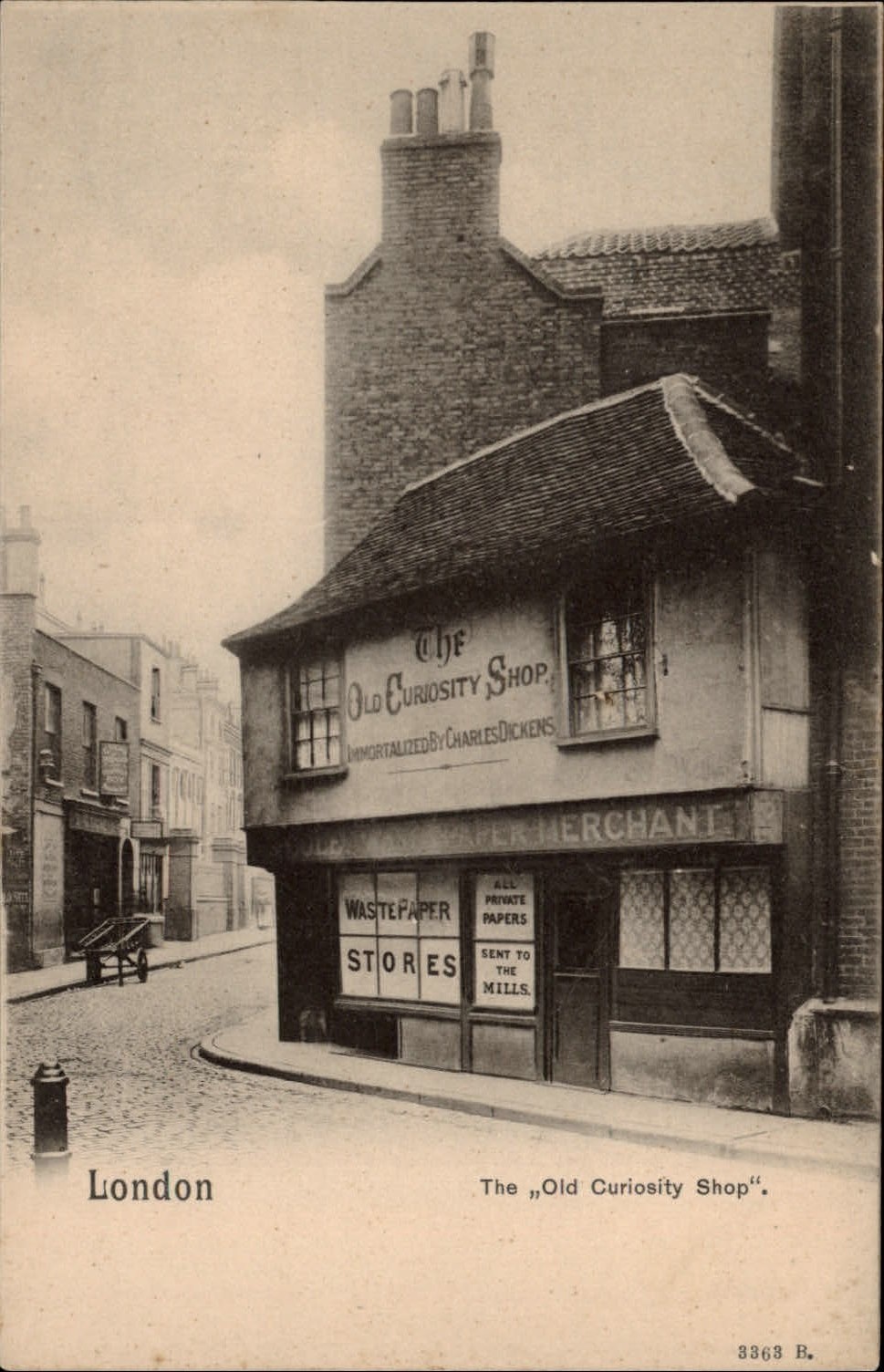 London England Old Curiosity Shop ~ Peacock ~ c1905 UDB unused postcard sku381 London England Old Curiosity Shop ~ Peacock ~ c1905 UDB unused postcard sku381