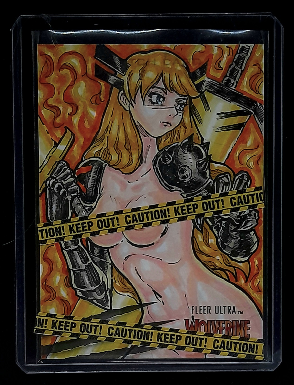 Magik Sketch Card Wolverine Fleer Ultra 1/1  Very RareAftermarket