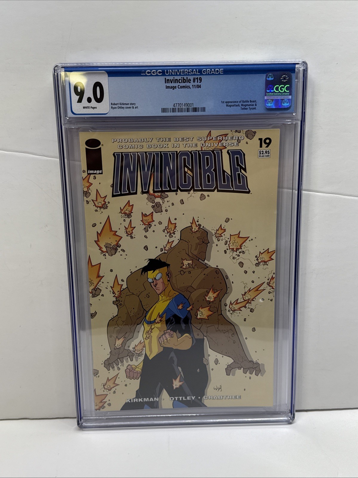 Invincible #19 CGC 9.0 Universal (Image Comics 2004) Battle Beast 1st Appearance