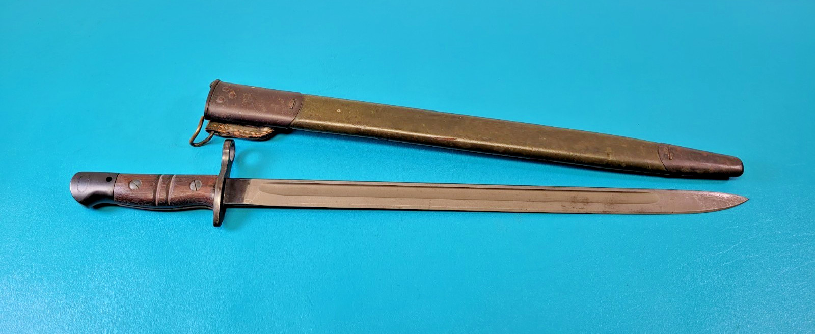 US M 1917 Winchester Bayonet Post WWI Commercial Contract & Jewell Sheath TR1731
