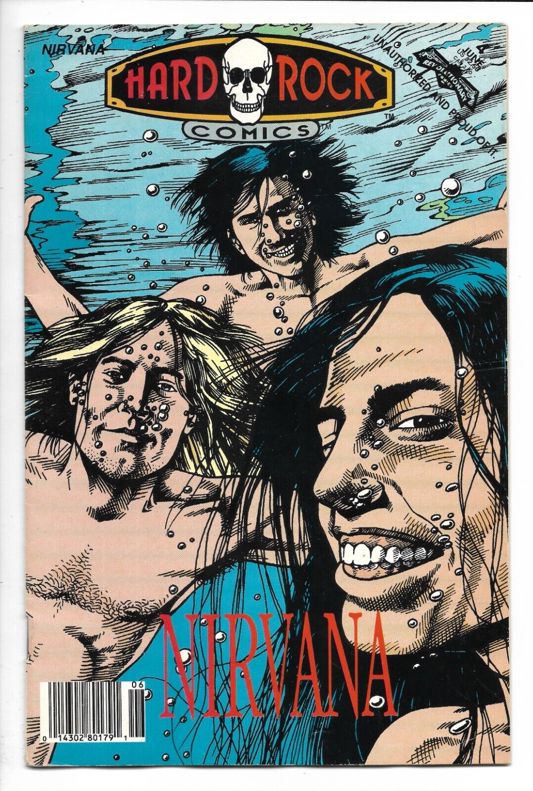 Hard Rock Comics # 4 / Nirvana / Kurt Cobain / Newsstand Edition / 1992
