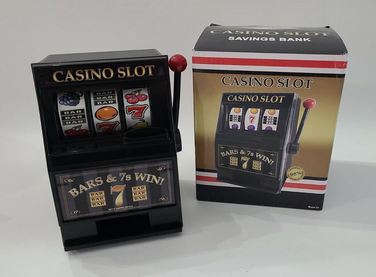 REC ZONE Casino Slot Toy Slot Machine Savings Bank Model 61  6\