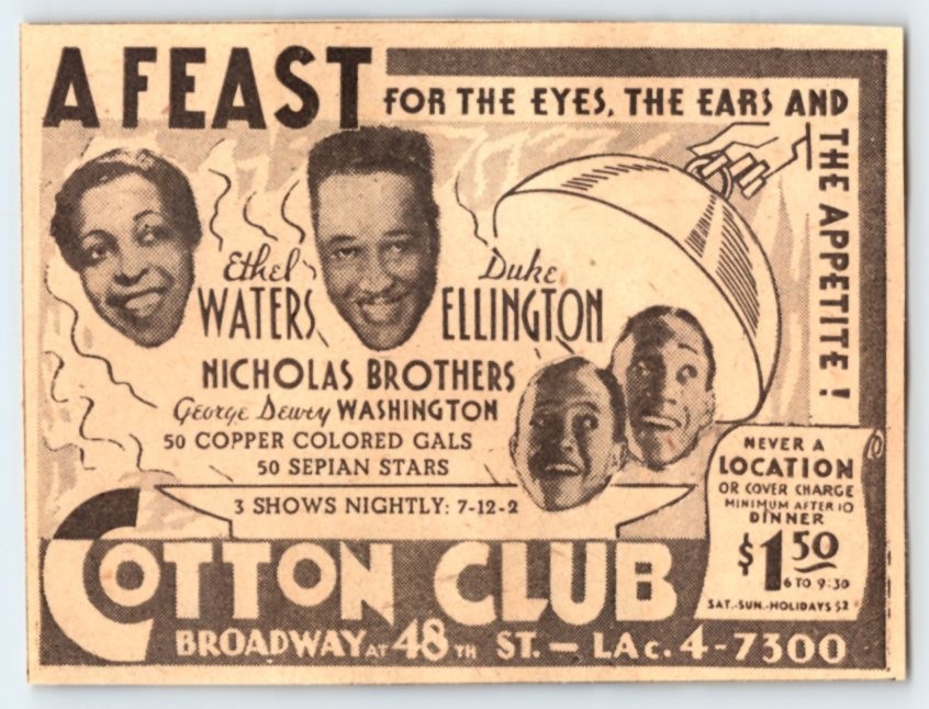 1937 DUKE ELLINGTON NICHOLAS BROTHERS COTTON CLUB Vintage 3\