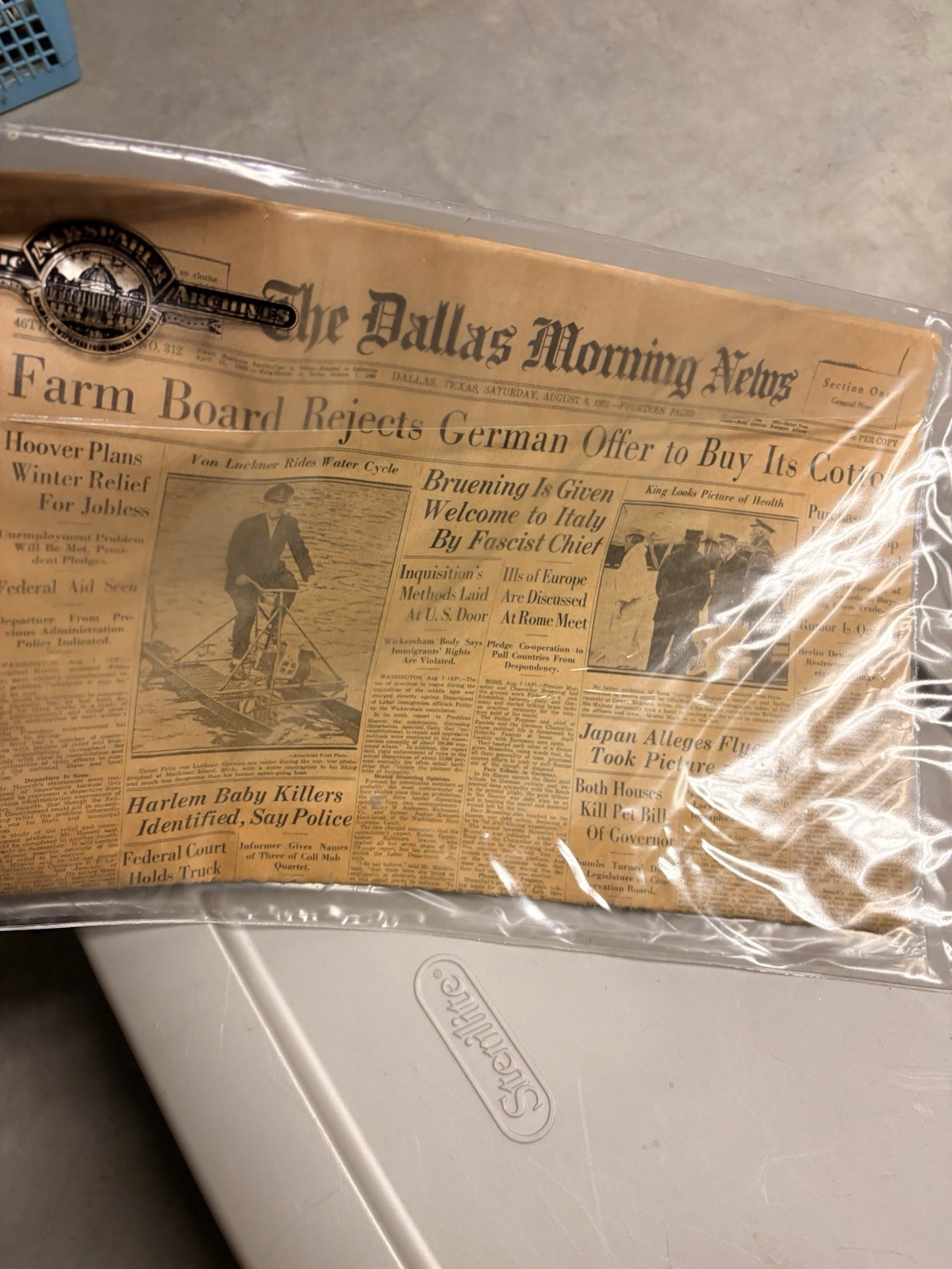 The Dallas Morning News Newspaper 8/8/31