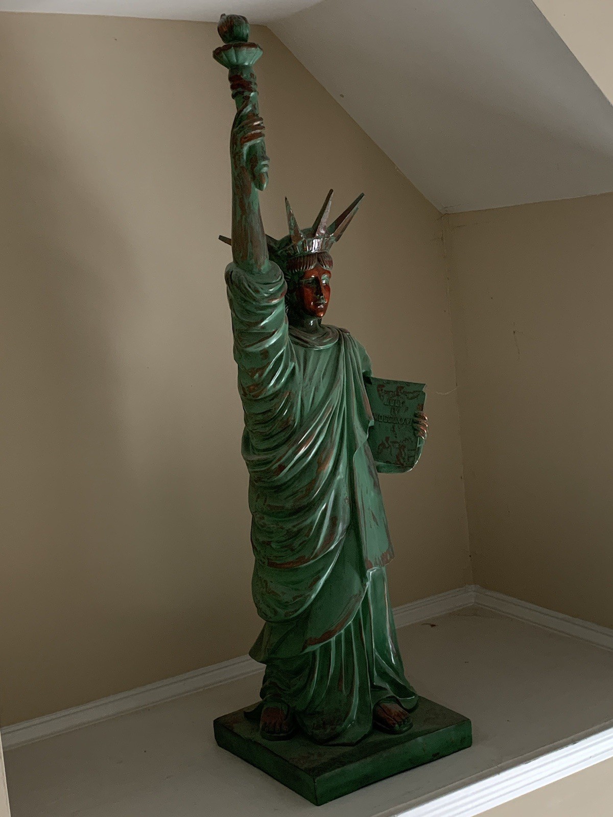 A Beautiful 4 Ft. Tall Statue Of Liberty