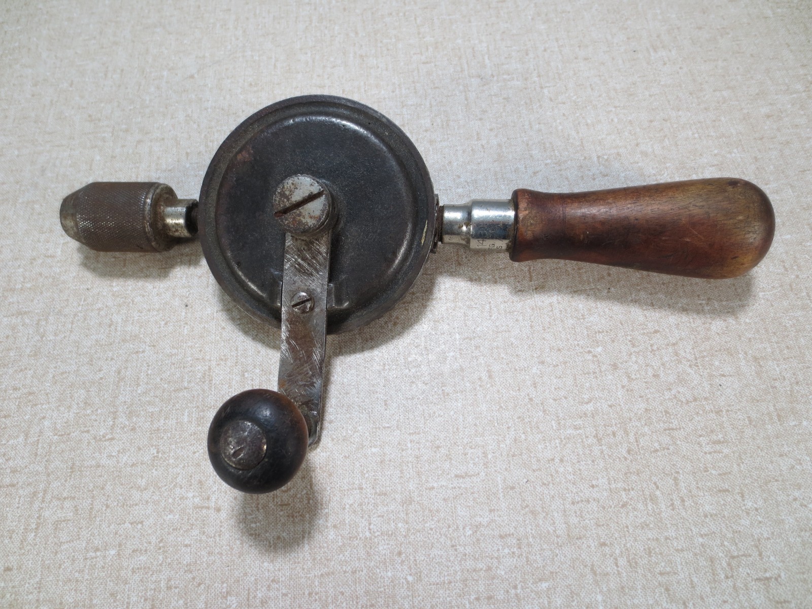 Vntg Yankee North Bros. 1431 Double Pinion Eggbeater Drill,9-3/8 Vntg Yankee North Bros. 1431 Double Pinion Eggbeater Drill,9-3/8