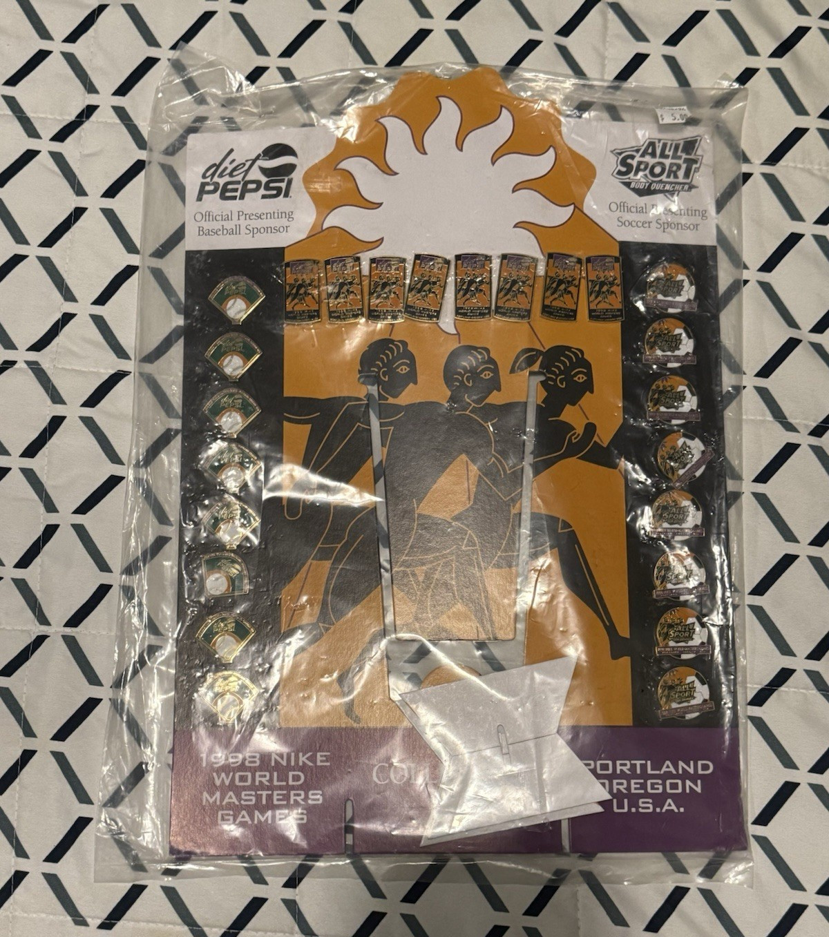 1998 Nike World Masters Games Pin Set Diet Pepsi All Sport