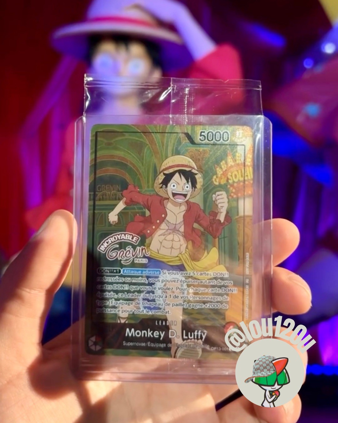Monkey D Luffy op13-001 Grévin promo sealed One Piece card game