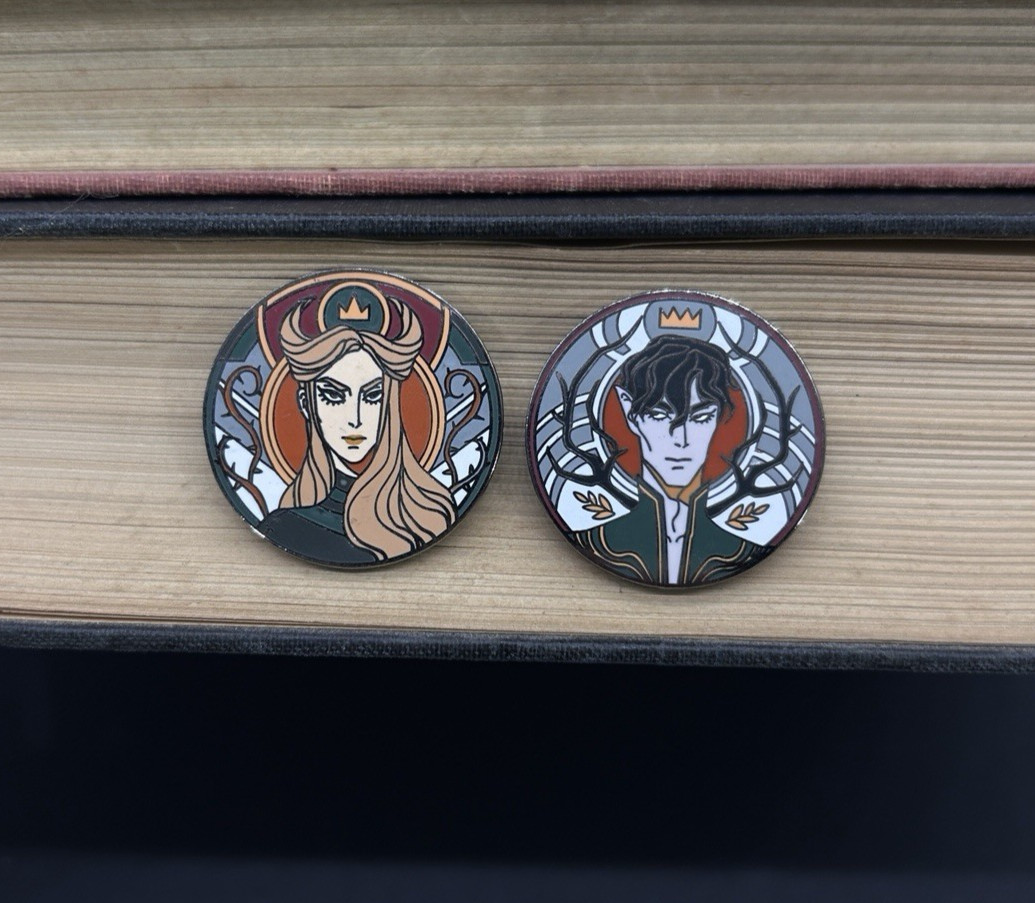 Illumicrate Coin Magnets June and Cardan from The Cruel Prince by Holly Black