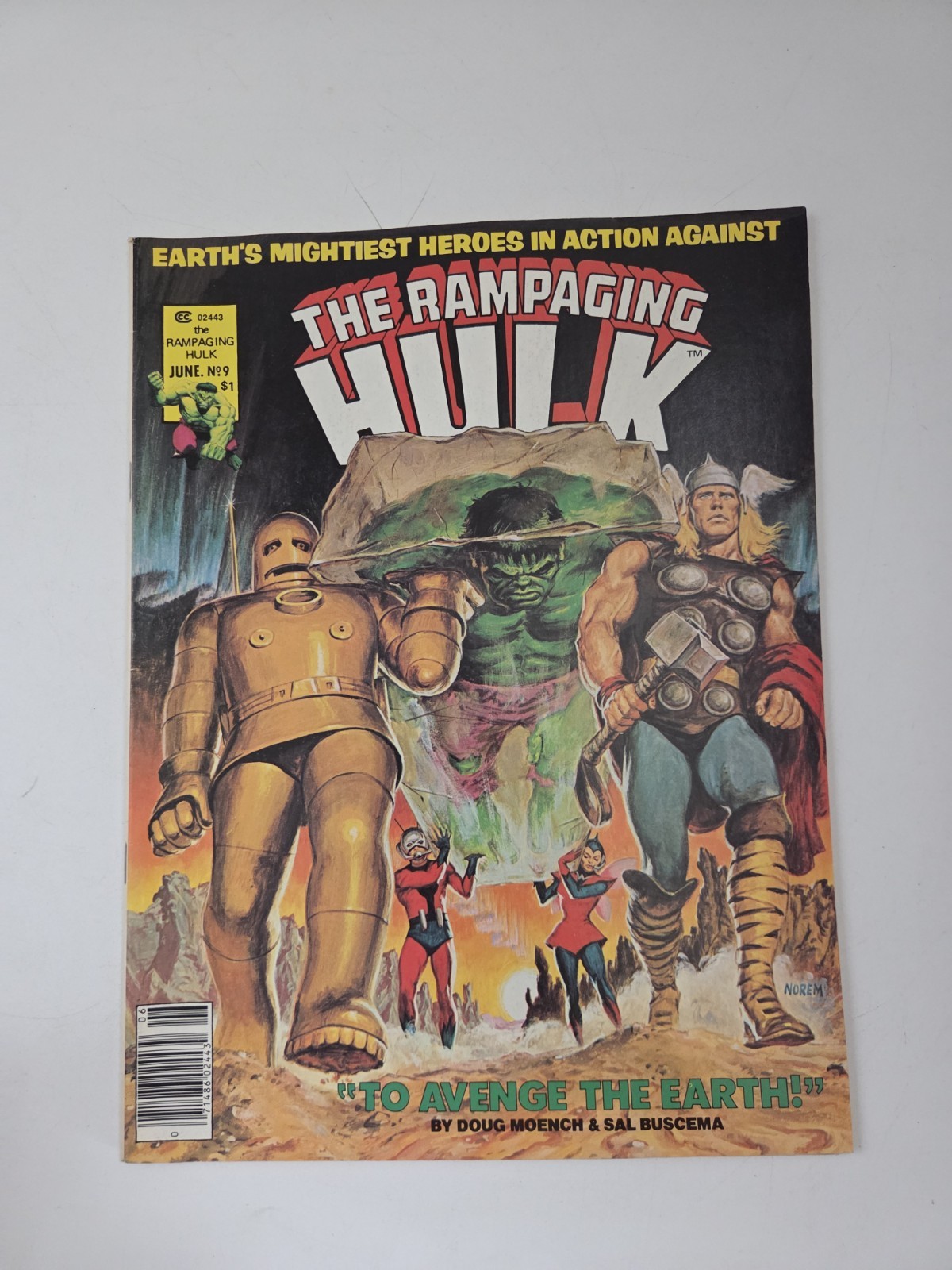 The Rampaging Hulk #9 Marvel Comic Book Magazine