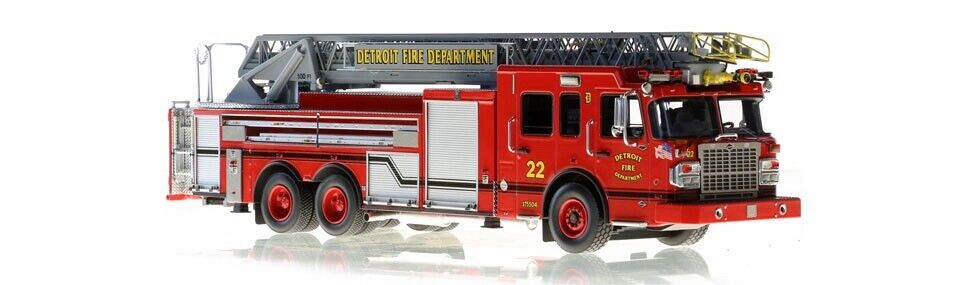 NEW Fire Replicas Detroit Fire Department Spartan/Smeal Ladder Co. 22