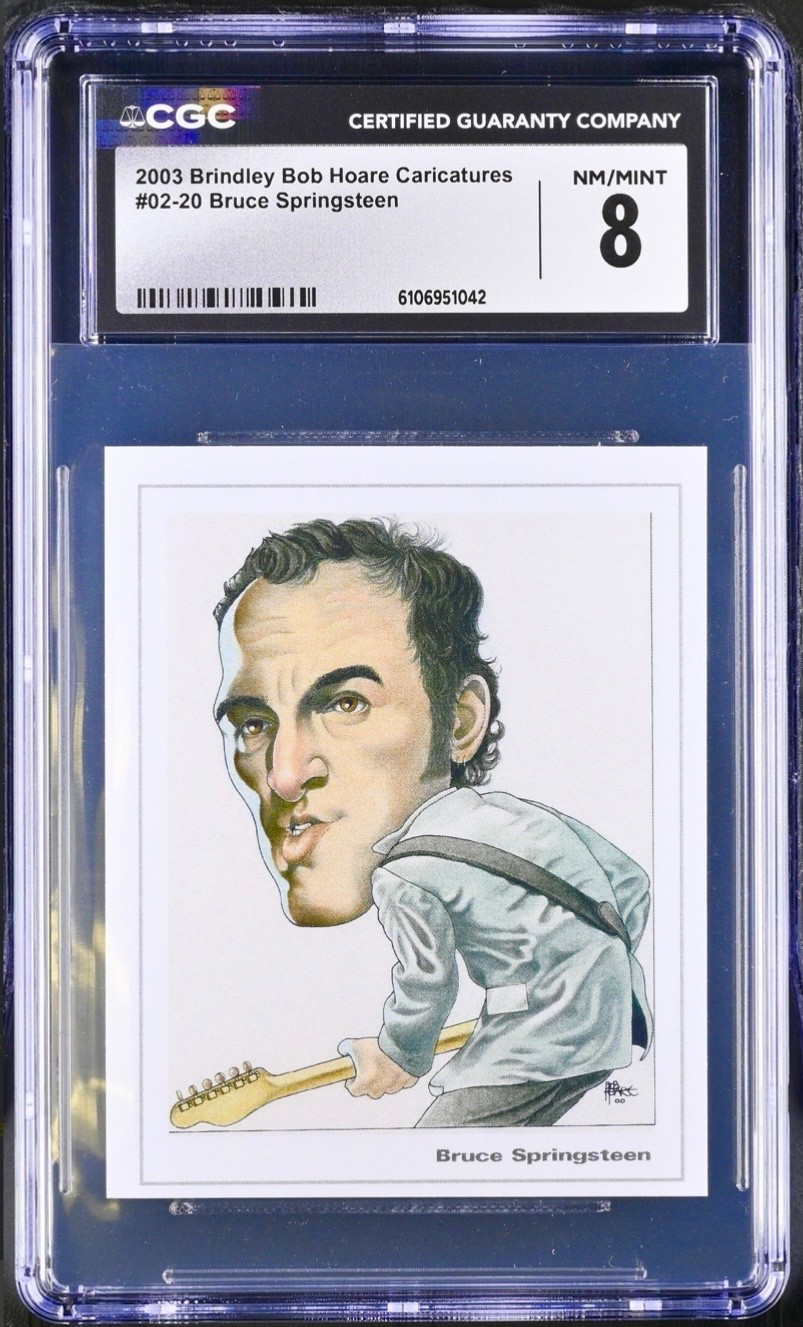 2003 BRUCE SPRINGSTEEN Brindley Bob Hoare Caricature CGC 8 Pop 1 Highest