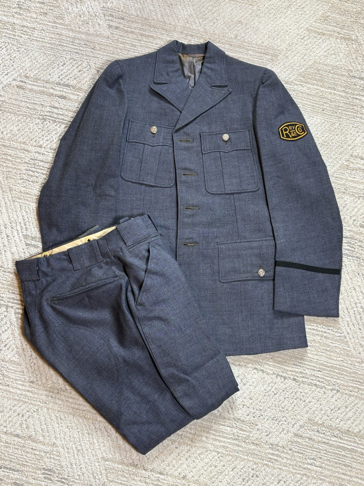 Uniform 1936 Roanoke Railway & Electric Co Named Maier-Lavaty Jacket & Breeches