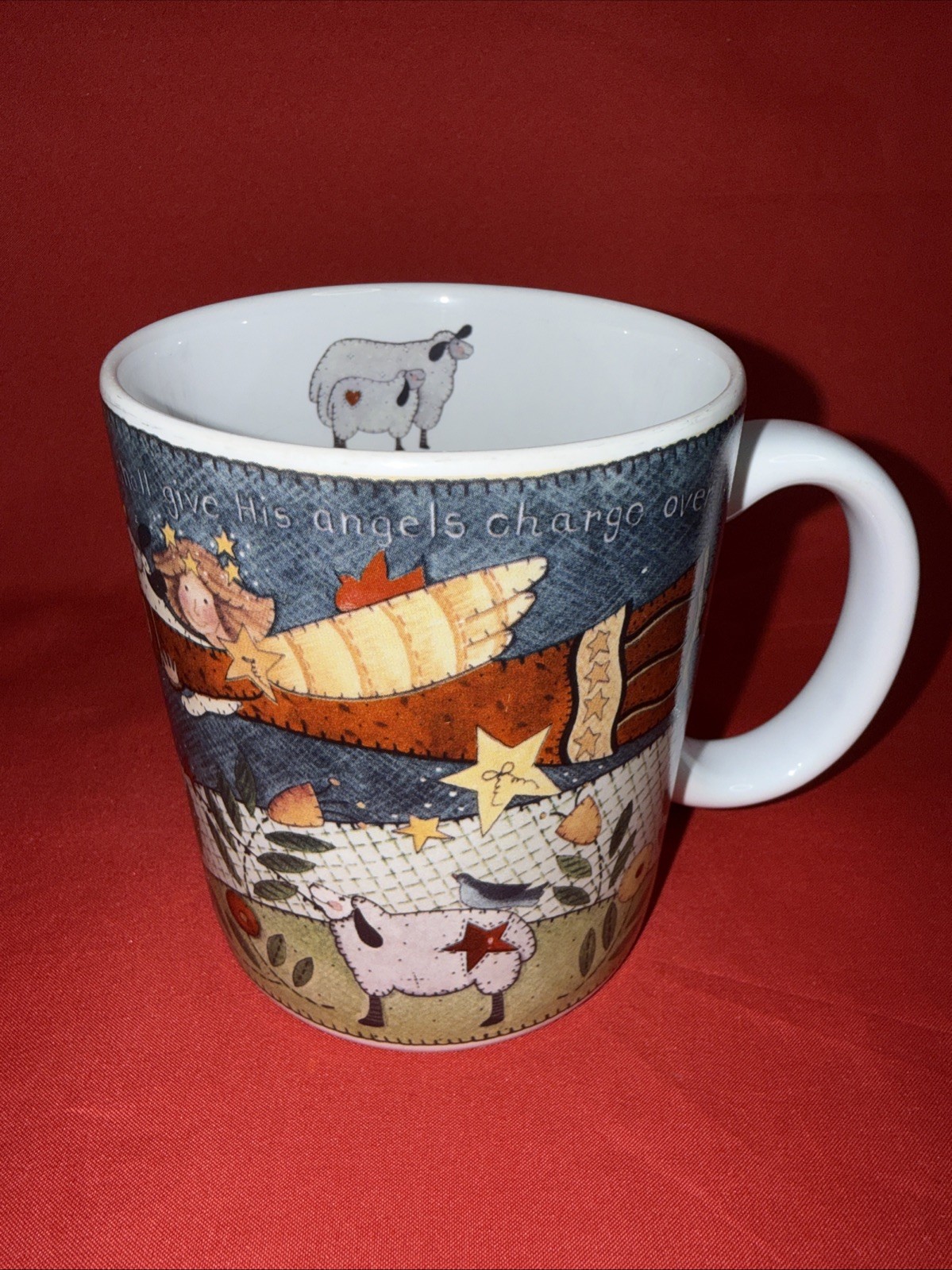 New Lang and Wise angels above us coffee cup new in box