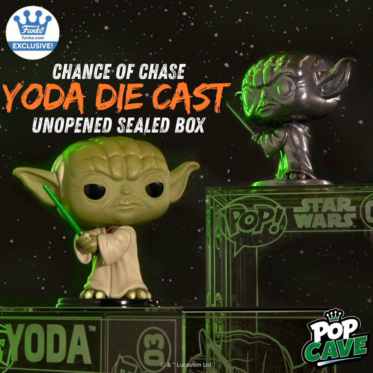Funko Pop Cave YODA DIE CAST Factory Sealed Box STAR WARS🔥CHANCE OF CHASE 🔥 Funko Pop Cave YODA DIE CAST Factory Sealed Box STAR WARS🔥CHANCE OF CHASE 🔥