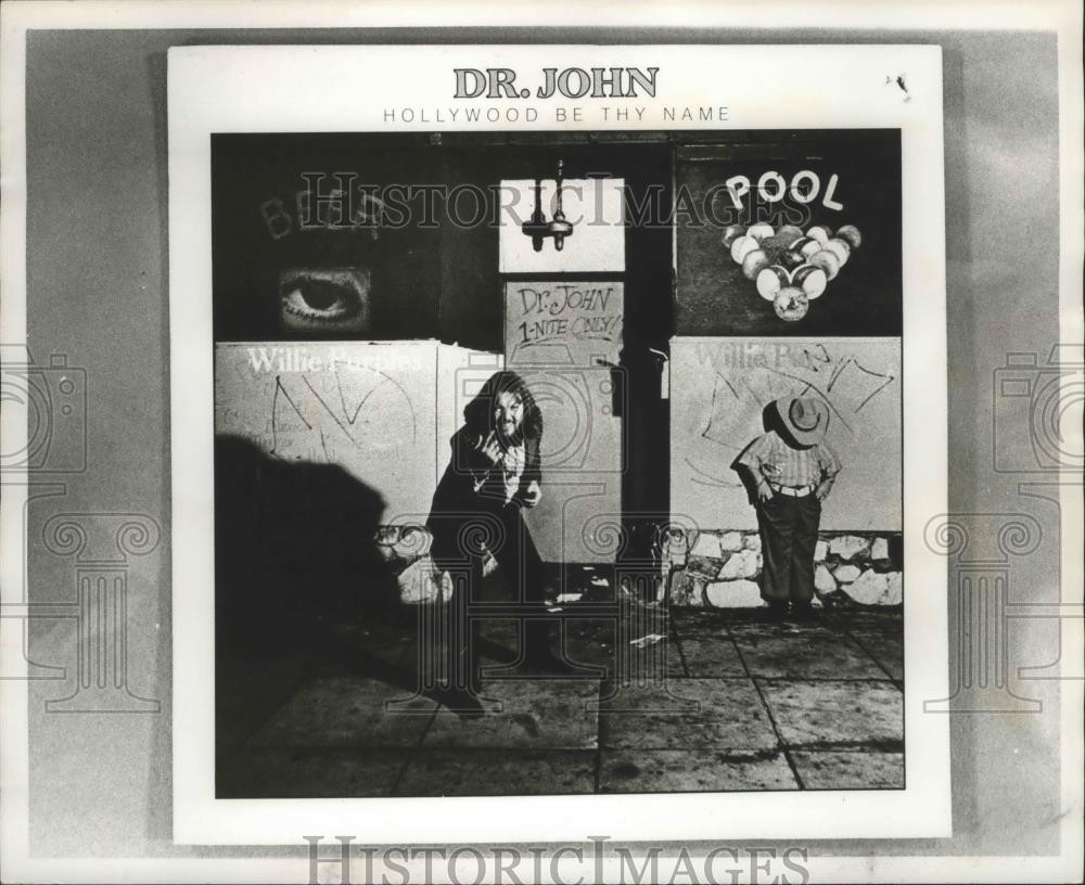 1976 Press Photo Dr. John\'s Hollywood Be Thy Name album cover. - nop03984