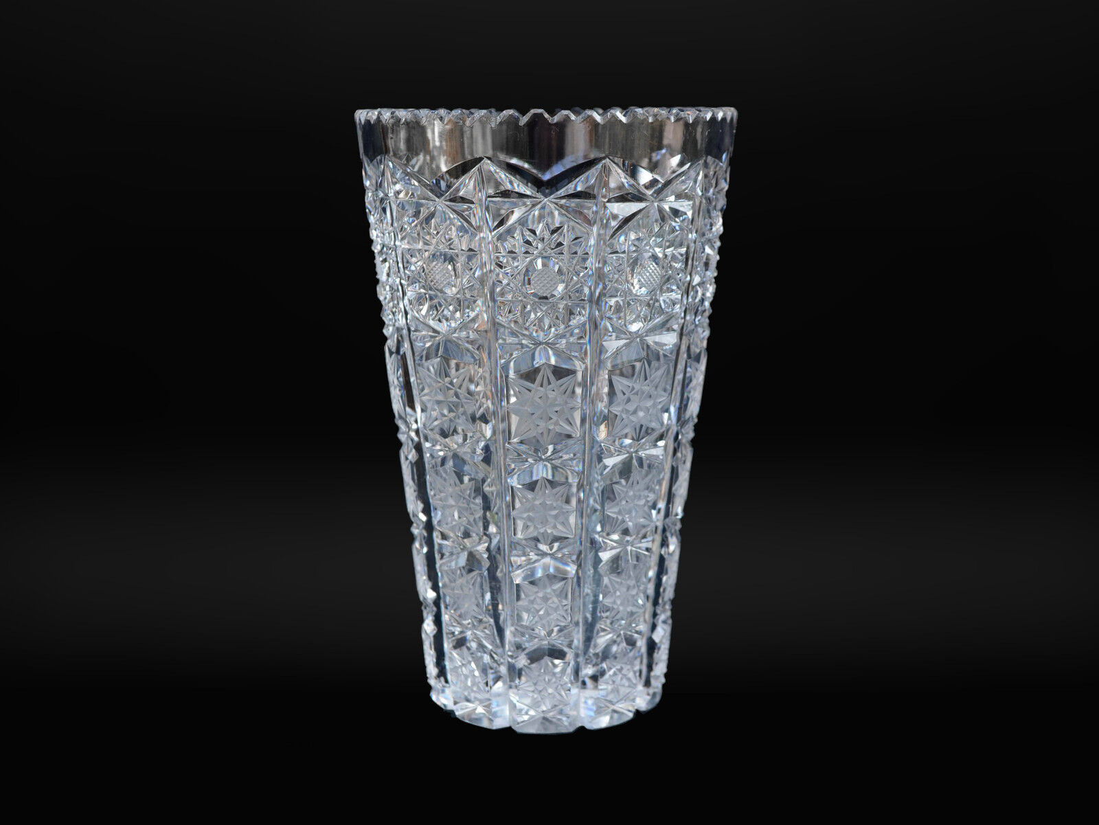 Vintage Rogaska Crystal Massive Hand-Made Vase (Made in Yugoslavia)
