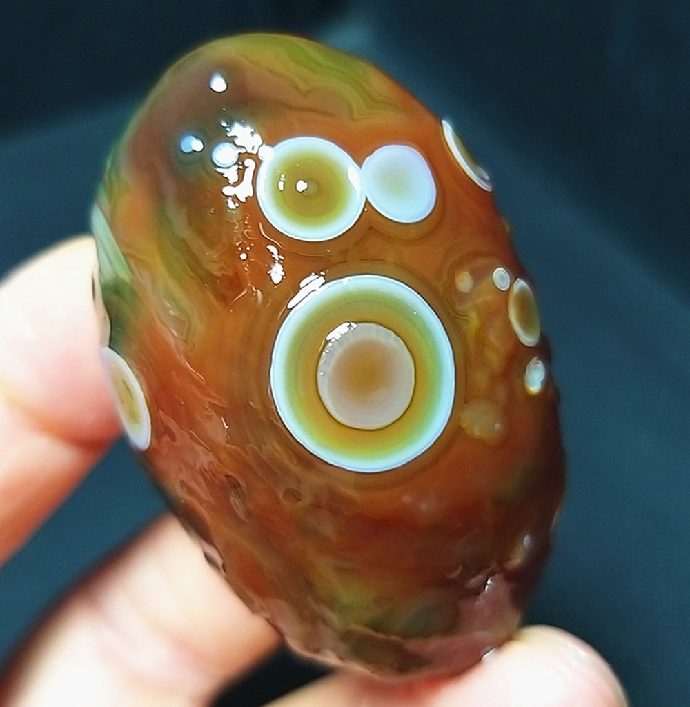 Rare 42G Natural Gobi Agate Eyes Agate/stone Madagascar AB1659