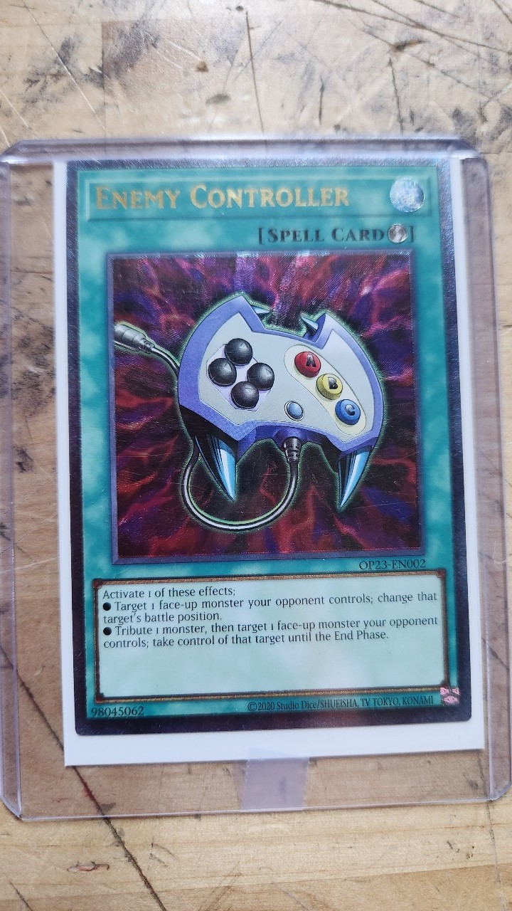 Yu-Gi-Oh Enemy Controller OP23-EN002 Ultimate Rare OTS Tournament Pack 23 Yu-Gi-Oh Enemy Controller OP23-EN002 Ultimate Rare OTS Tournament Pack 23