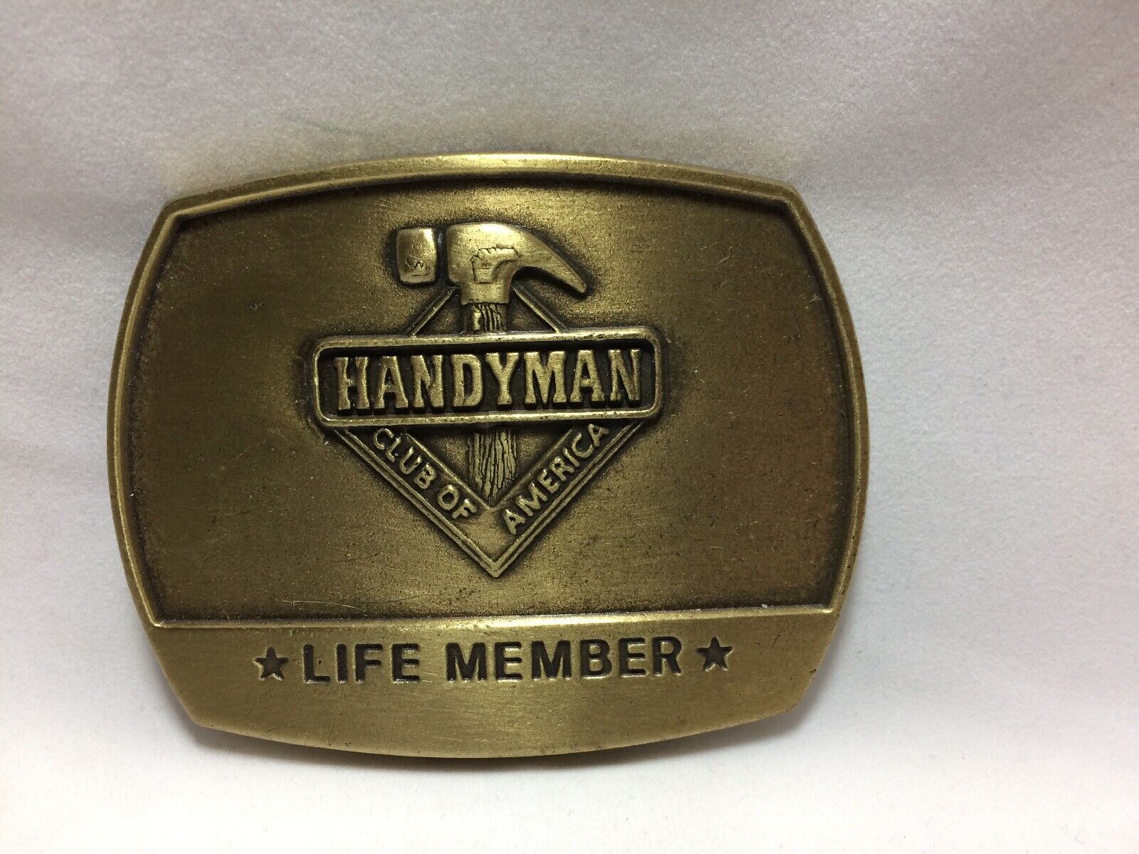 HandyMan Club of America Life Member Belt Buckle Vintage 1996